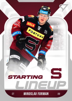 Miroslav Forman Sparta Tipsport ELH 2022/23 SportZoo 2. serie Starting LINEUP #SL-12